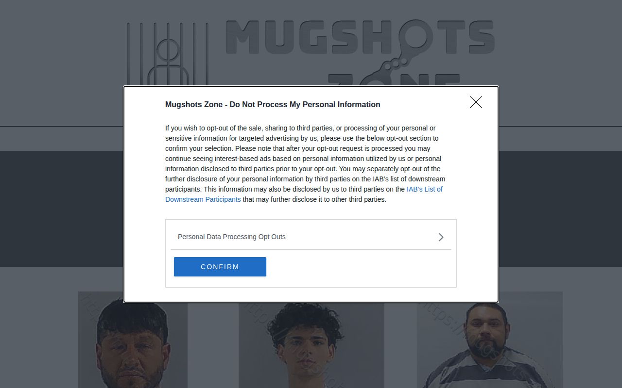 Calhoun County arrest record lead at Mugshots.zone local section