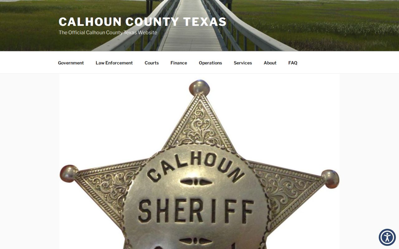 Calhoun County Sheriff official warrant contact source